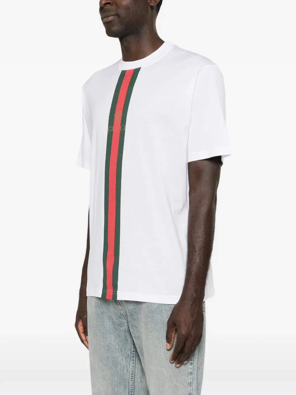 Футболка хлопковая Gucci, белый — фото 3
