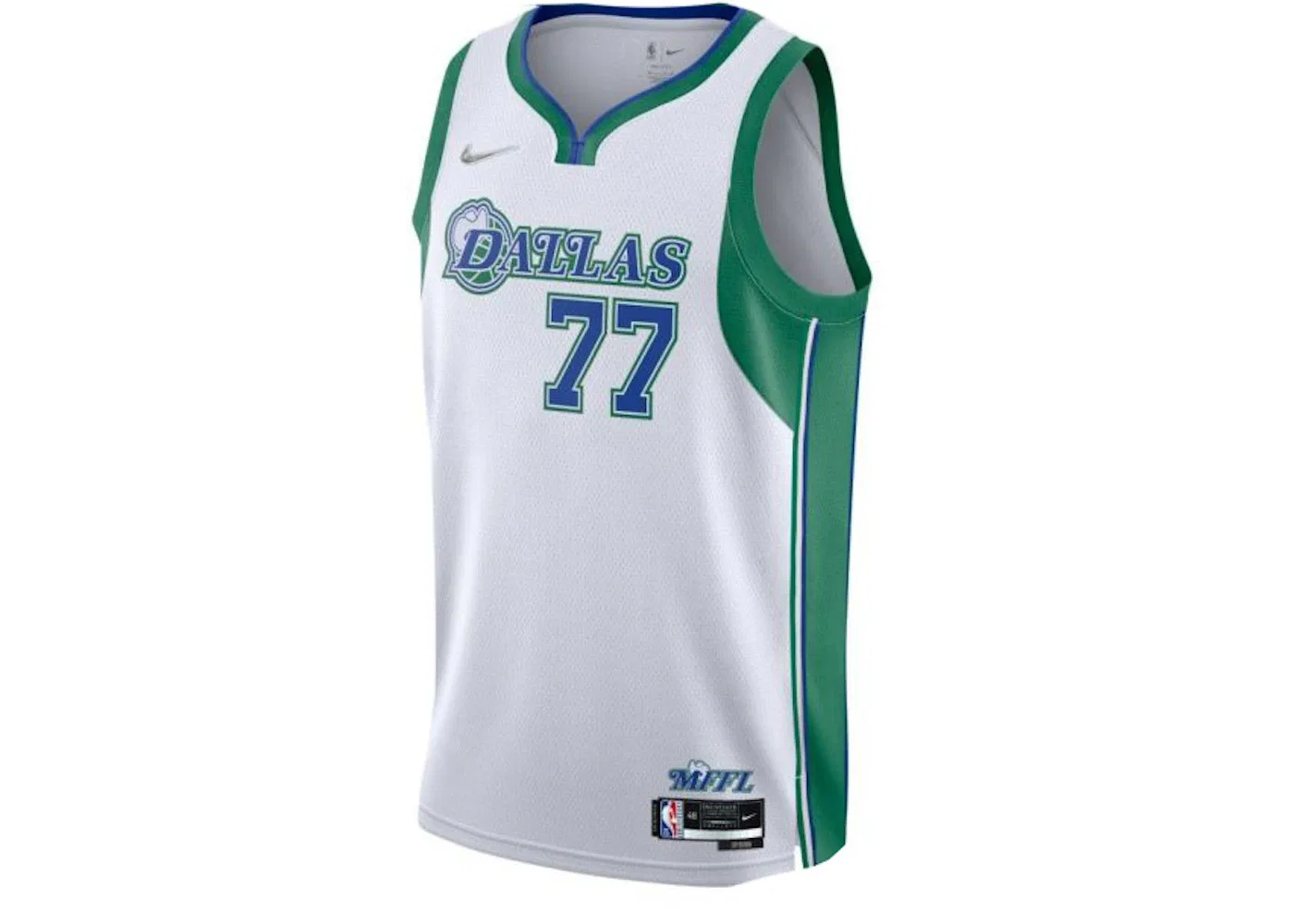 Мужская баскетбольная джерси Nike Dallas Mavericks City Edition Jersey, White