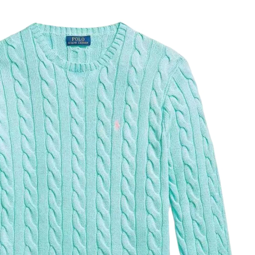 Мужской джемпер с круглым вырезом Polo Ralph Lauren, Aqua Blue — фото 3