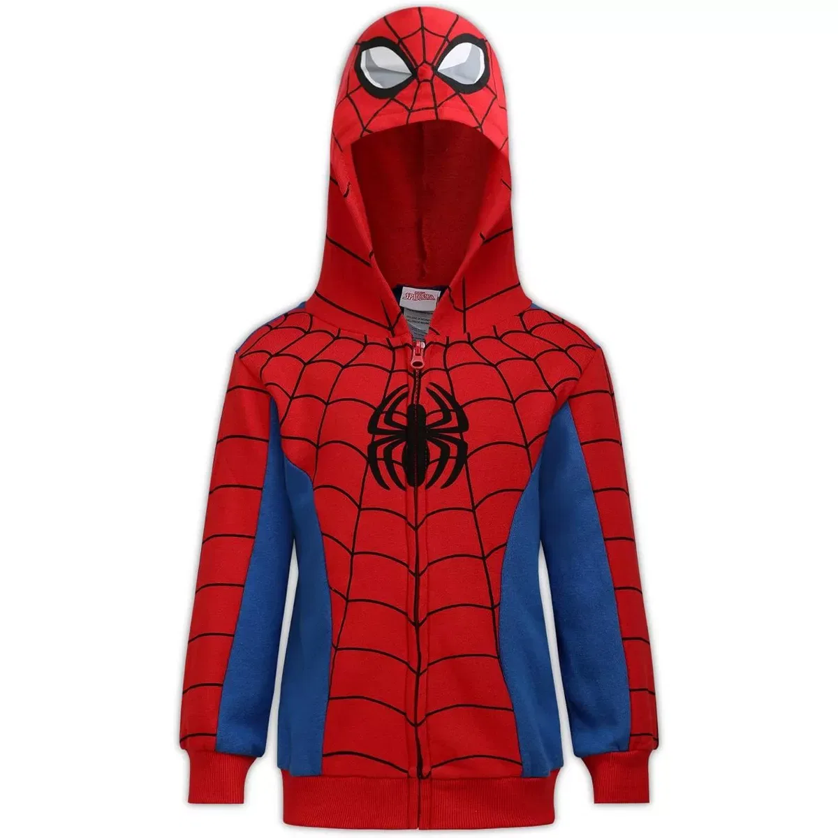 Детское худи на молнии с принтом Marvel Spider-Man Spider-Man, Red — фото 2