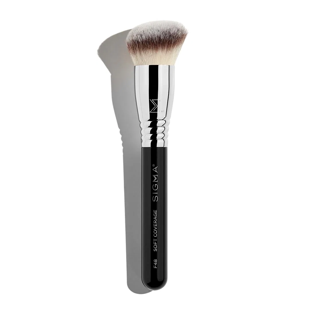 Кисть для тонального крема F48 Soft Deck, Sigma Beauty, Черный