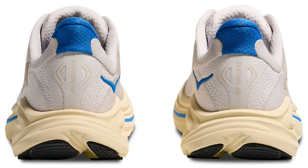 Кроссовки для девочек Clifton 10 HOKA, цвет Blue/Tan — фото 3