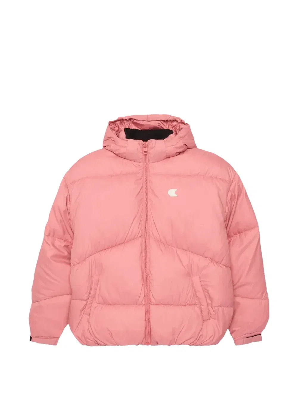 Стеганая куртка с капюшоном Calvin Klein Kids, розовый