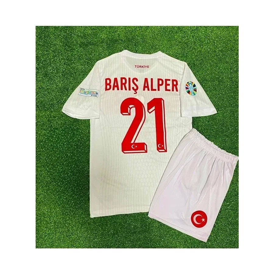 Комплект детских футболок с принтом Barış Alper Yılmaz, Белый Breathless