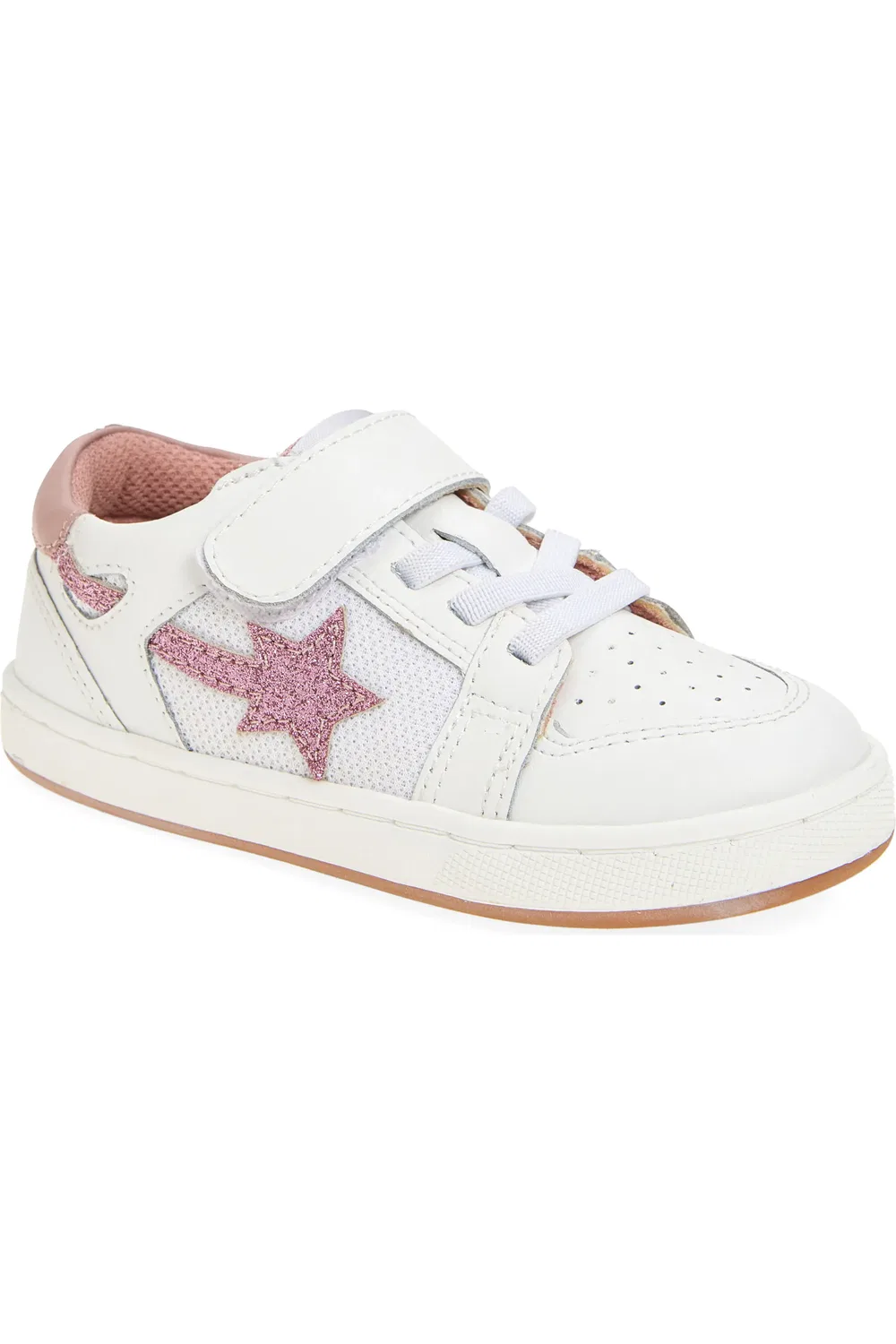 Детские кроссовки со звездой Star Runner OLD SOLES, Snow/Glam Pink