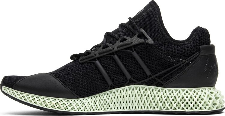Кроссовки Adidas Y-3 Runner 4D II 'Core Black', черный — фото 4