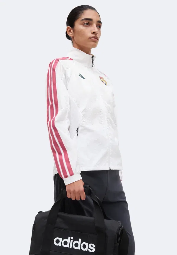 Куртка с домашним гимном «Реал Мадрид» - клубная одежда Adidas Performance, белый — фото 4
