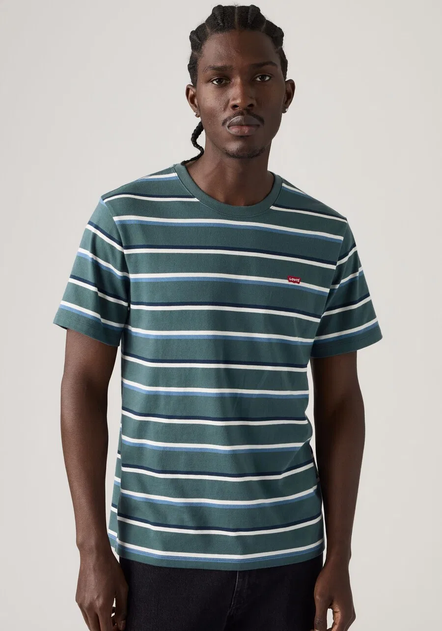 Футболка LEVI'S SS Original HM Tee в светло-голубом и темно-голубом цветах — фото 2