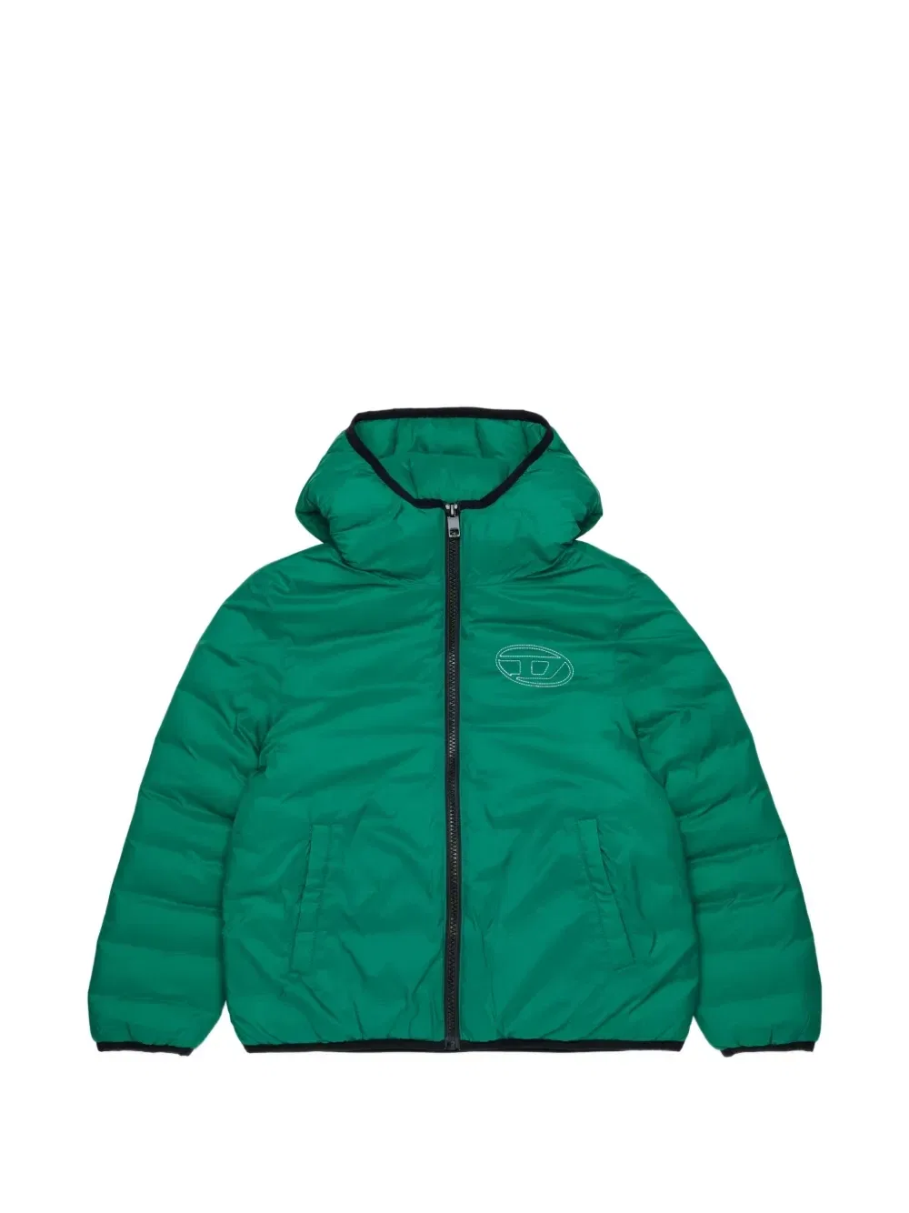 Пуховик Oval Diesel Kids, зеленый
