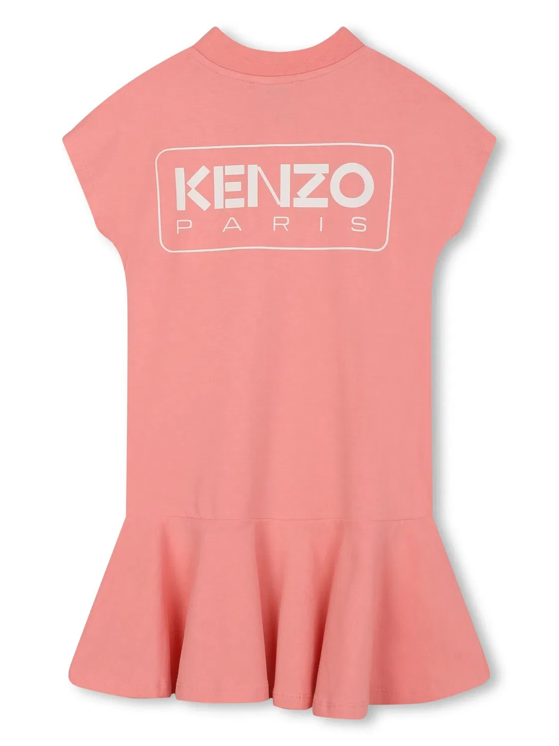 Платье с логотипом из органического хлопка Kenzo, нежно-розовый — фото 2