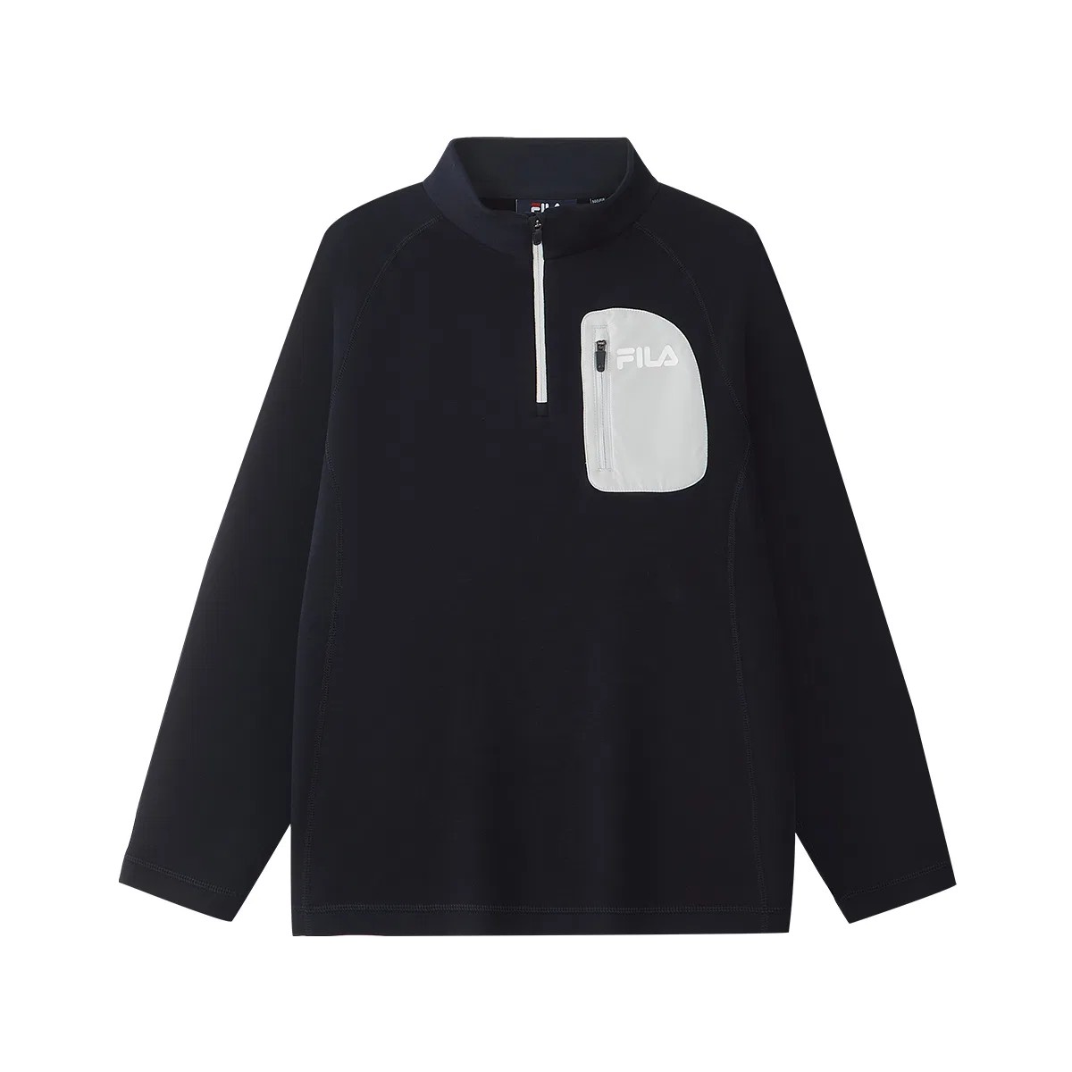 Детская футболка с полу-водолазкой FILA KIDS, Royal Blue