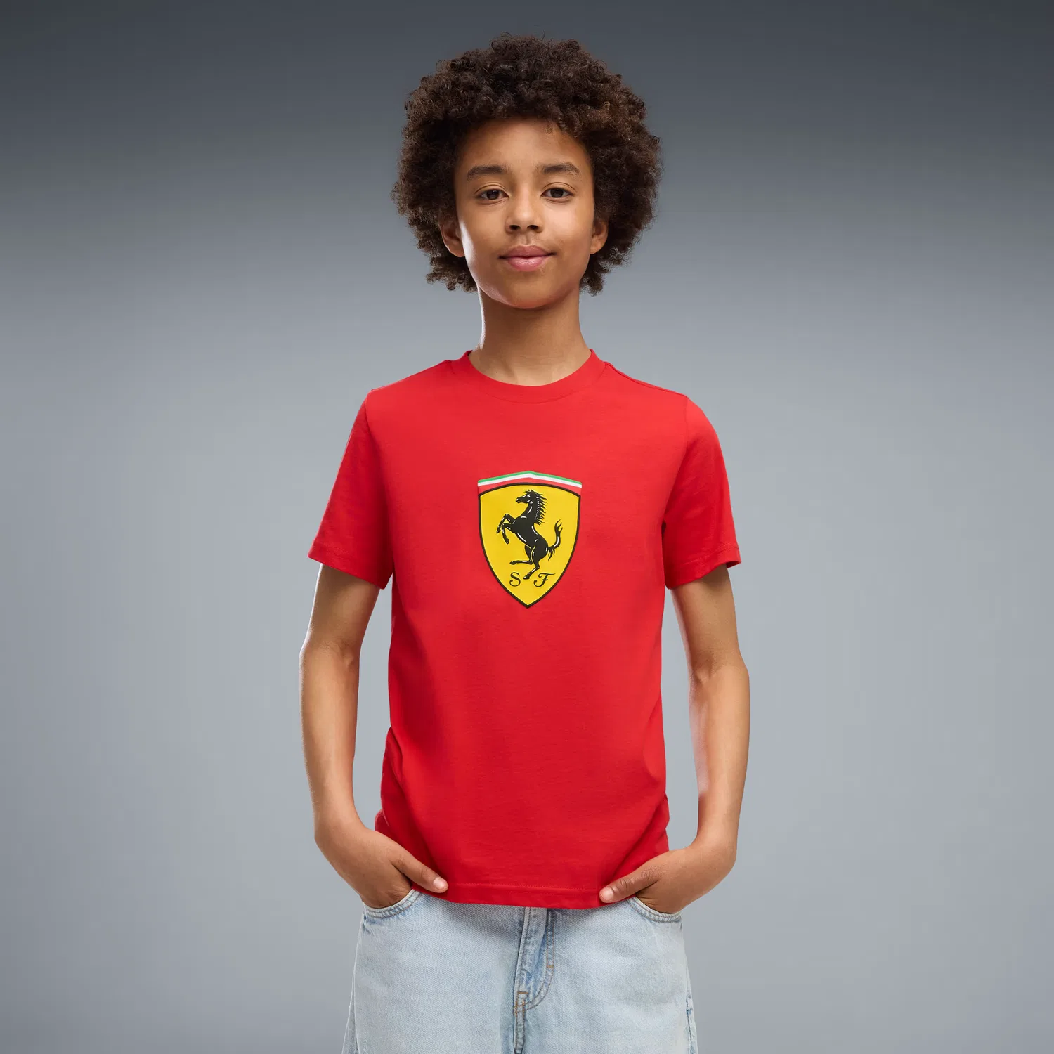 Футболка для детей постарше Scuderia Ferrari Puma, Rosso Corsa