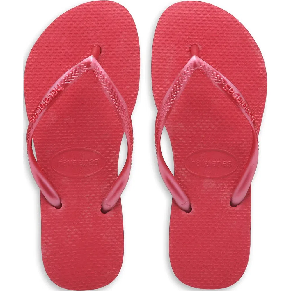 Детские узкие шлепанцы-сандалии для малышей Havaianas, Pink Fever — фото 4