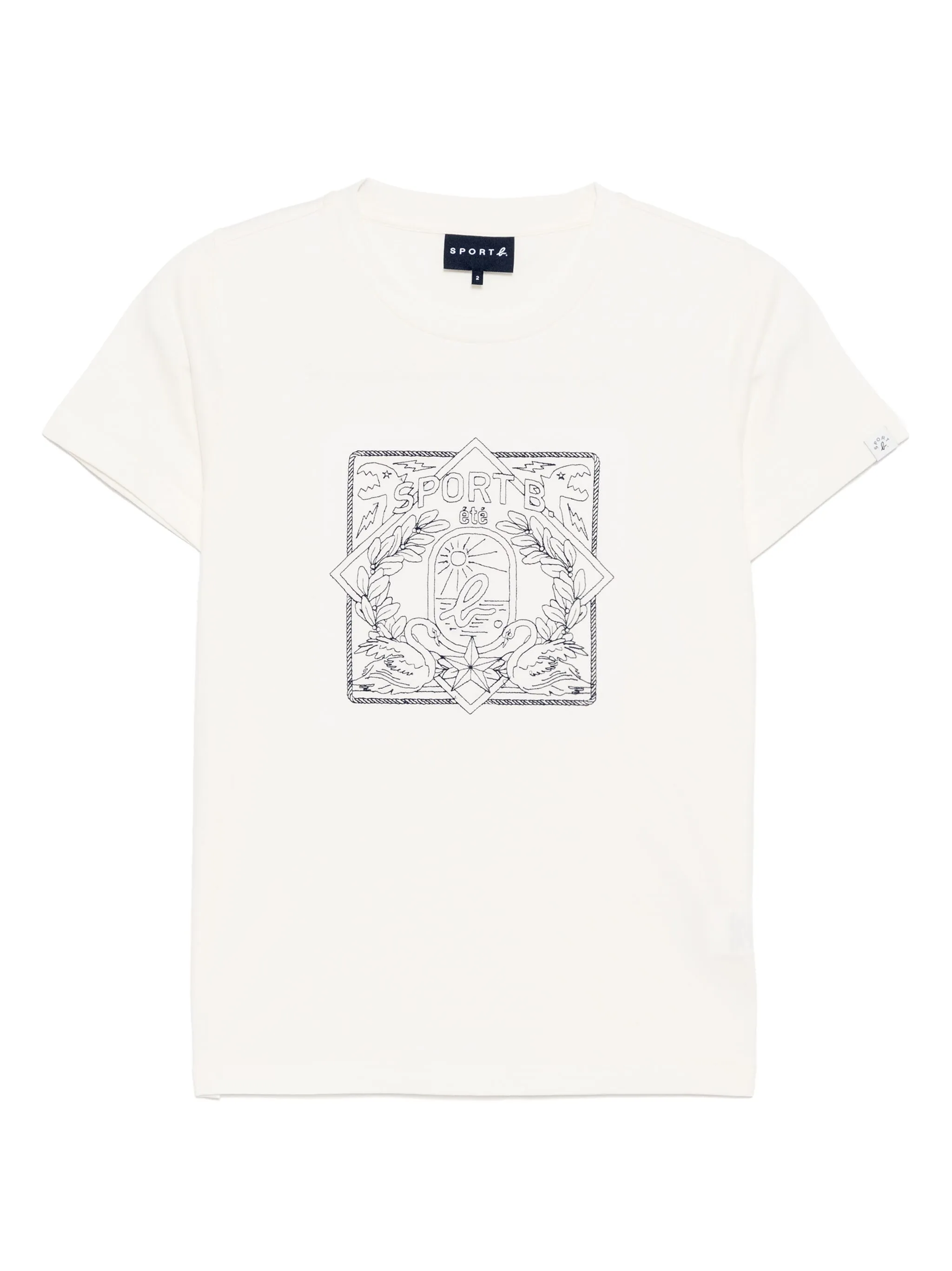 

Футболка с вышивкой Sport B. By Agnès B., белый