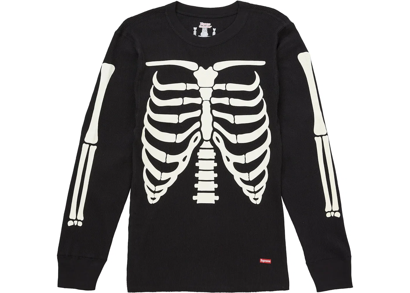 Мужская толстовка с принтом Bones Crew FW25 Supreme, Black — фото 2