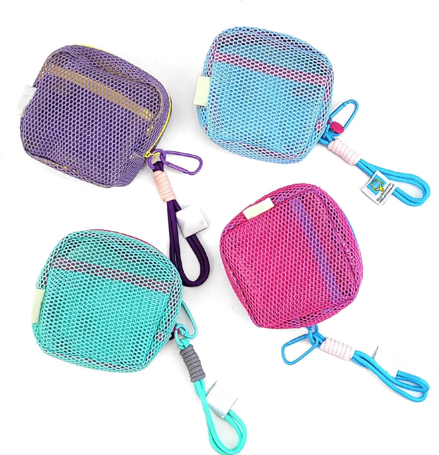 Сумка косметическая Mesh, Generic, 13x13x4 см, Pink-red — фото 4
