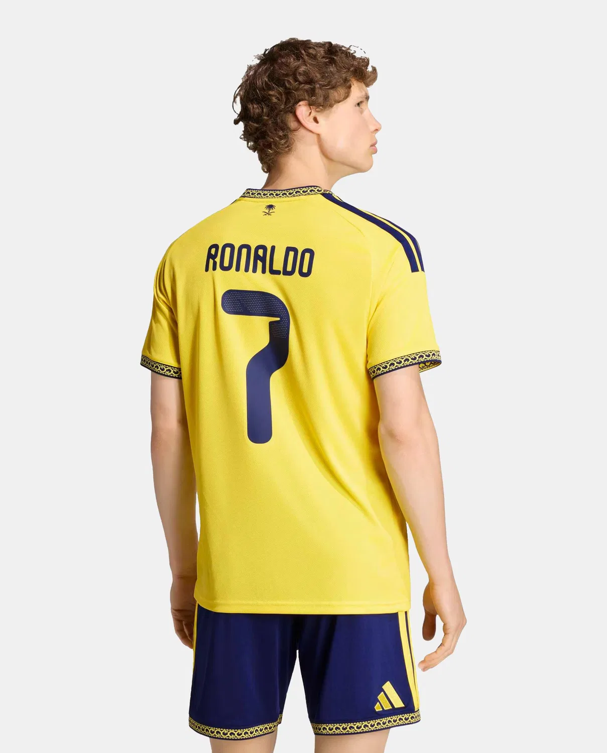 Мужская футболка, 1ª Equipación Nassr 2026-2027, adidas, желтый синий — фото 2