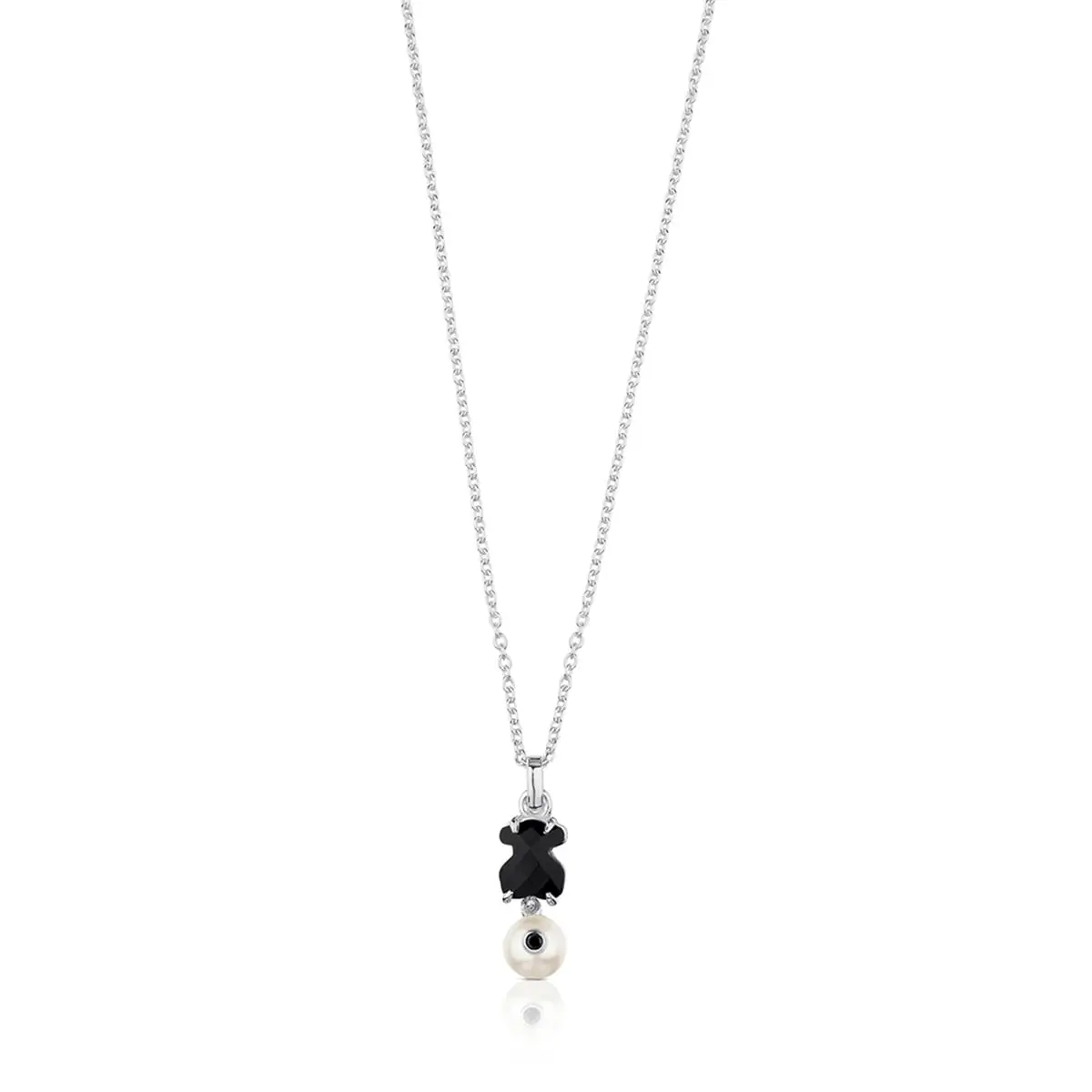 

Колье Tous Erma With Onyx, Pearl And Spinel, серебро