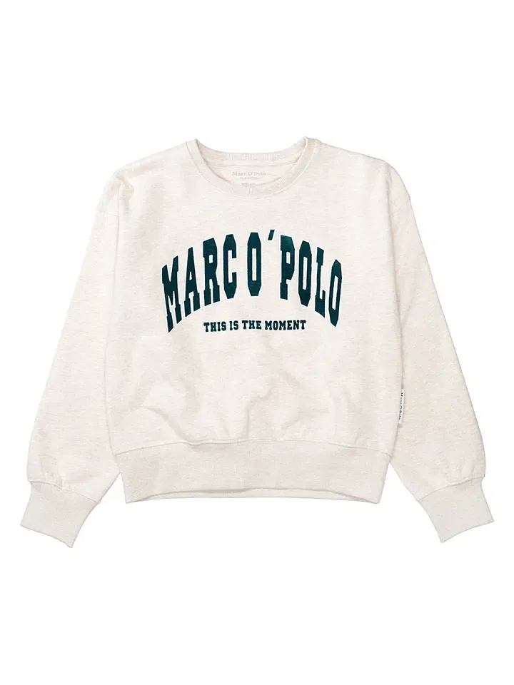 Свитшот хлопковый Marc O'Polo Junior, кремовый