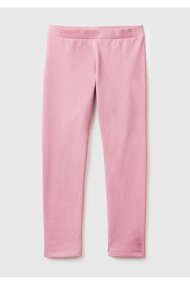 Детские леггинсы для девочек с вышивкой United Colors Of Benetton, Dried Rose