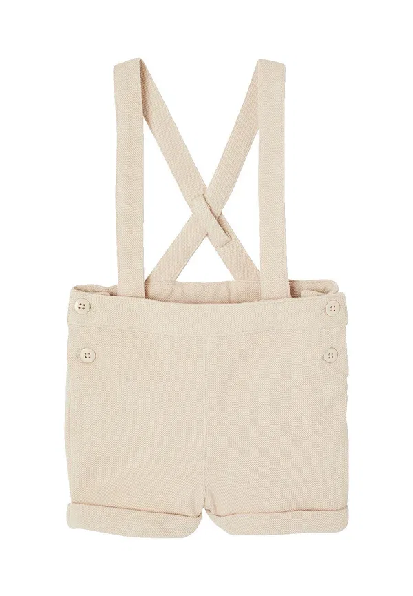 Комплект из боди и штанов с лямками Festliches-set mit tragern dungarees Vertbaudet Beige, бежевый — фото 4