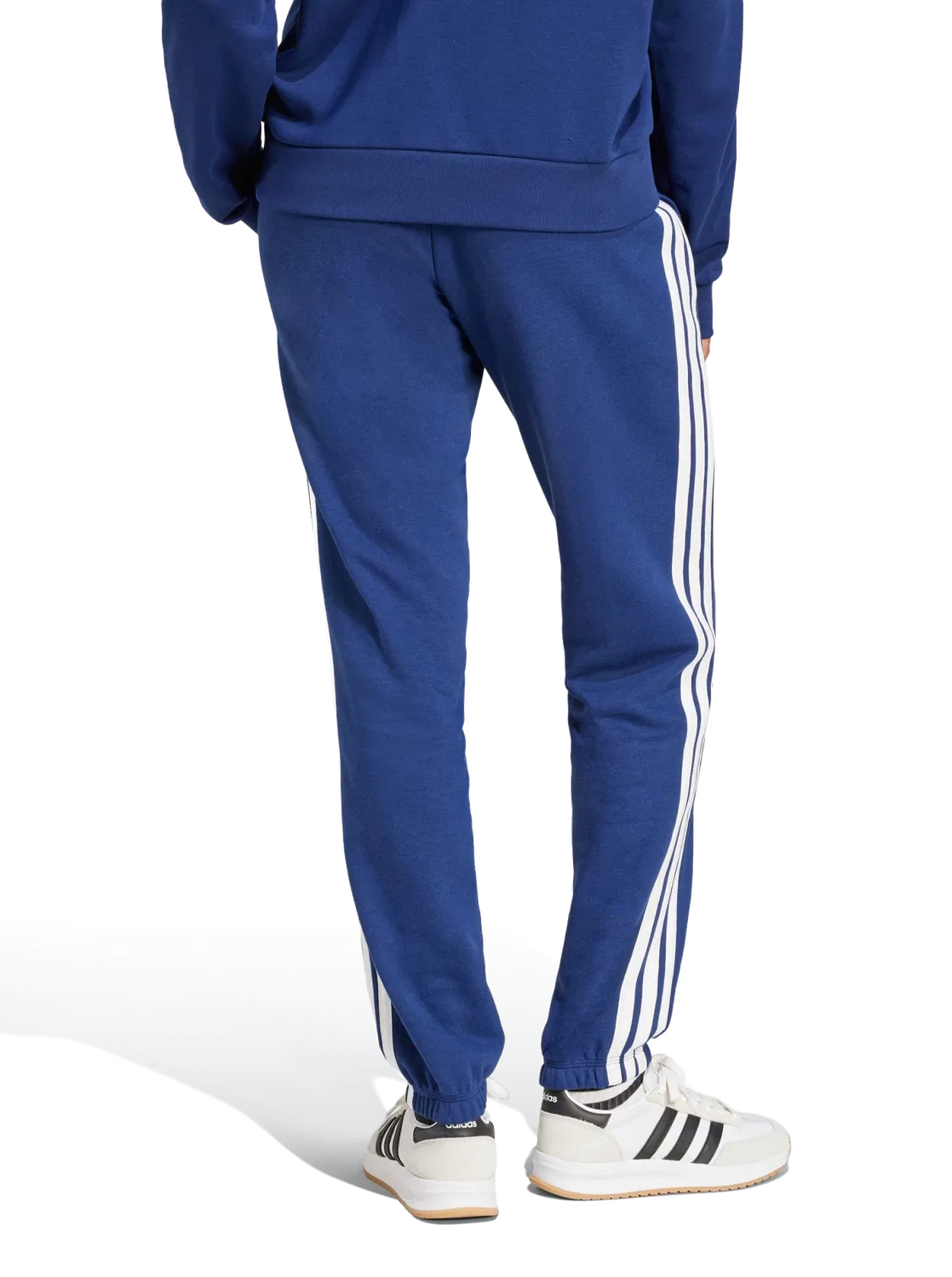 Женские спортивные штаны с тремя полосками Adidas, синий — фото 3