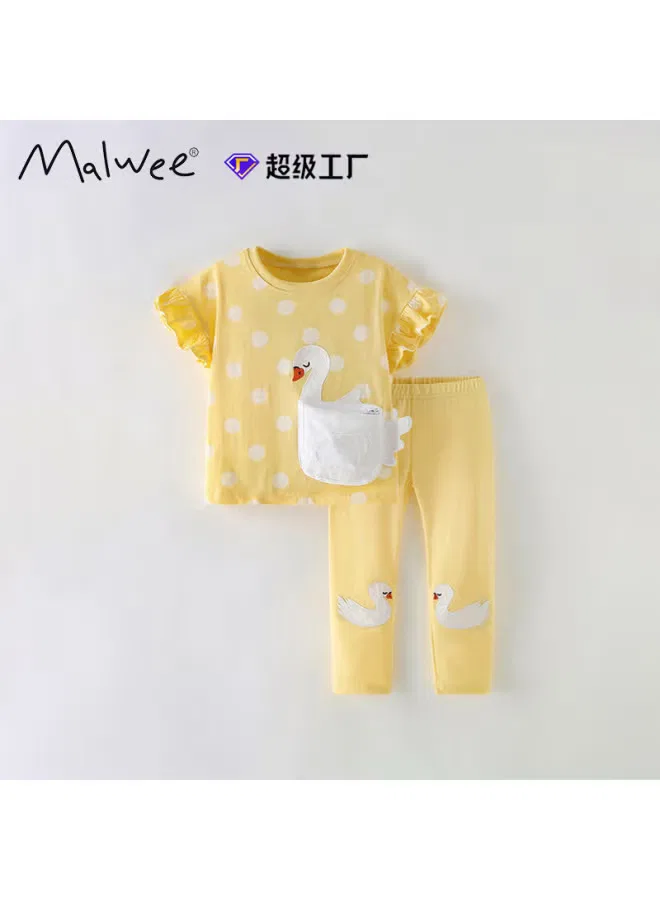Комплект футболок с круглым вырезом для девочек Malwee