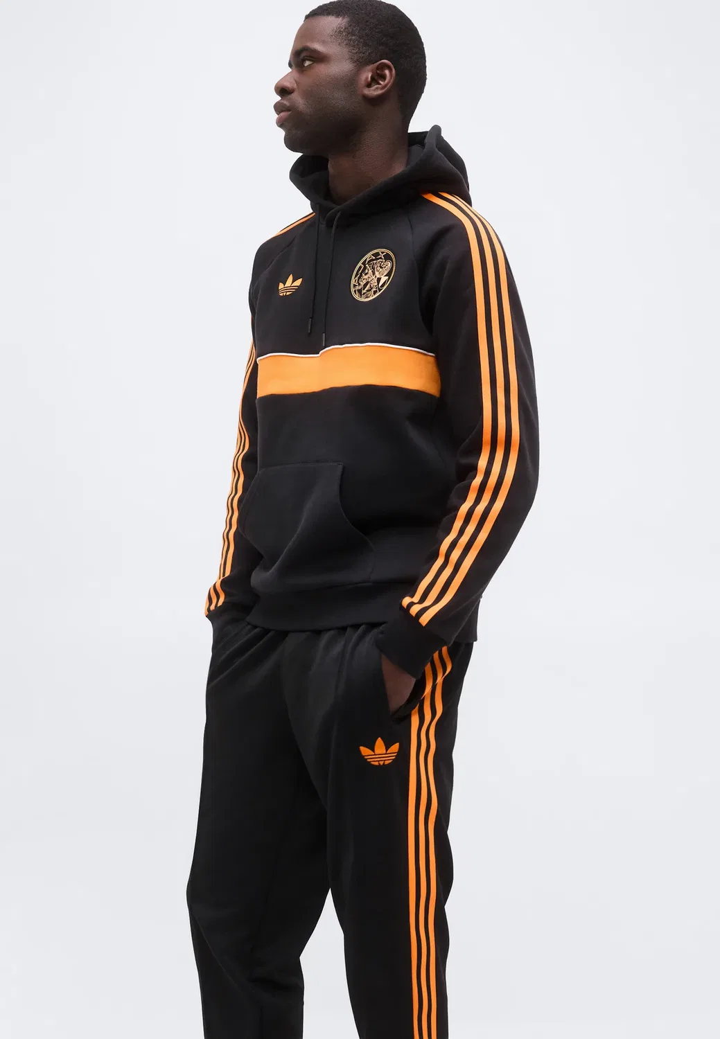 Спортивные брюки Ajax Amsterdam - клубная одежда Adidas Originals, Black — фото 4