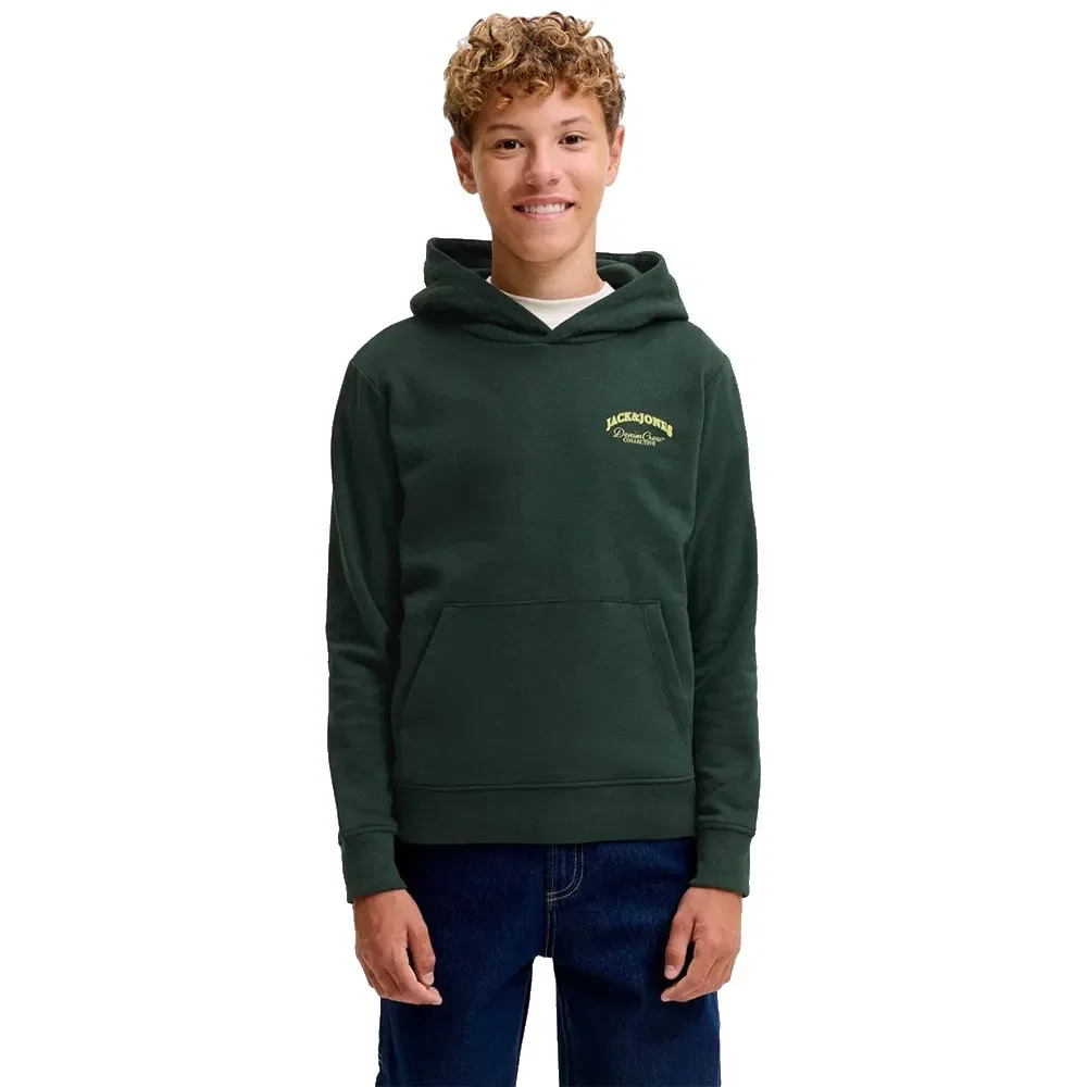 Детский худи с капюшоном и длинным рукавом Brandes Relaxed Jack & jones, Green