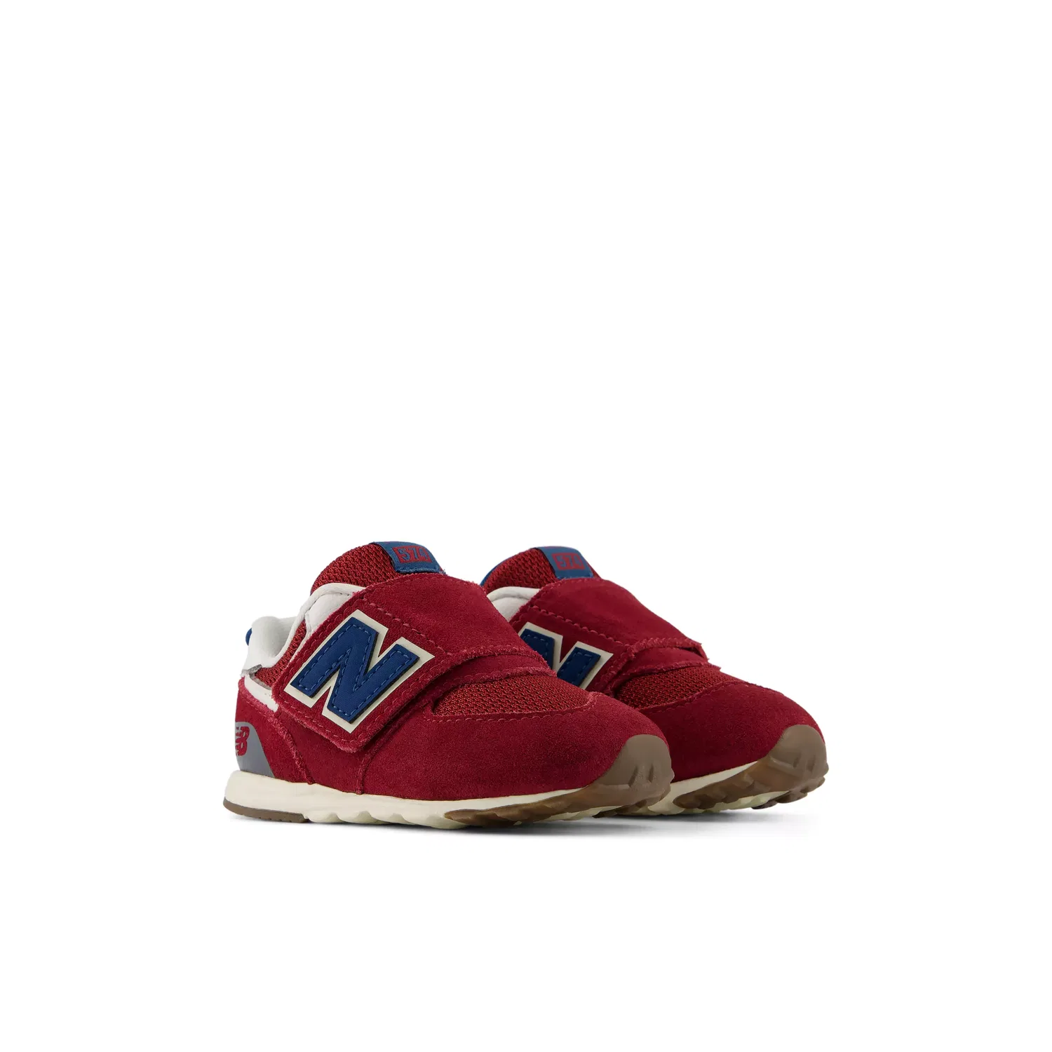 Детские кроссовки на липучке 574 New Balance, Podium Red With Streamsong — фото 2