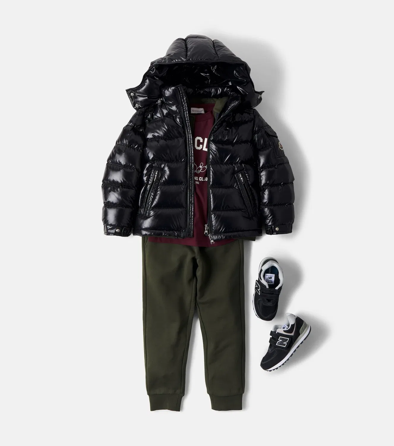 Пуховик Maya, Moncler Enfant, черный — фото 2
