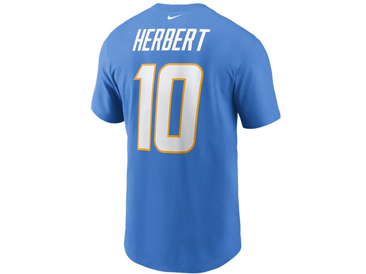 

Футболка los angeles chargers men's pride name and number wordmark 3.0 player джастин герберт Nike