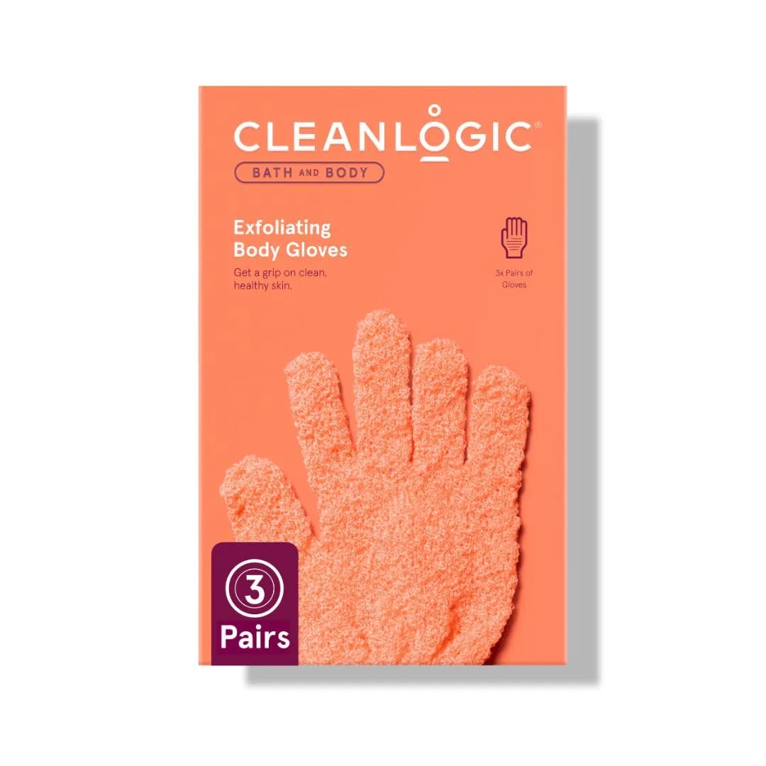 Перчатки для эксфолиации, Cleanlogic, набор 3 шт, 200 г, Coral and Embellishment