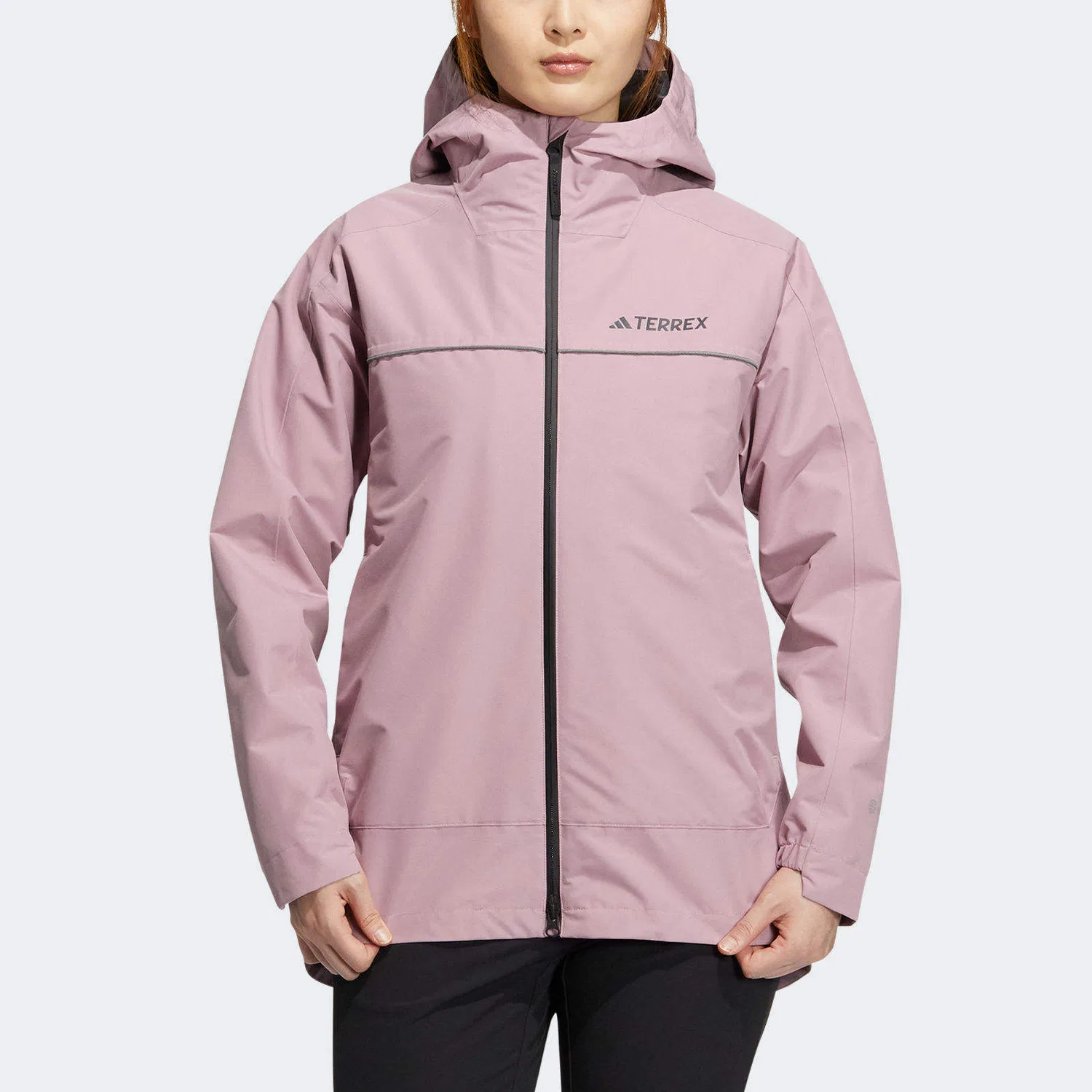 Женская ветровка с капюшоном Magical Purple Pink Adidas, Magical Purple Pink — фото 3