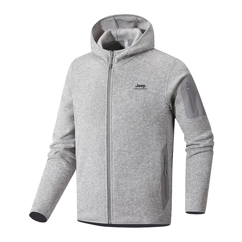 Детская куртка из вельвета с капюшоном Jeep, Light Cloud Gray