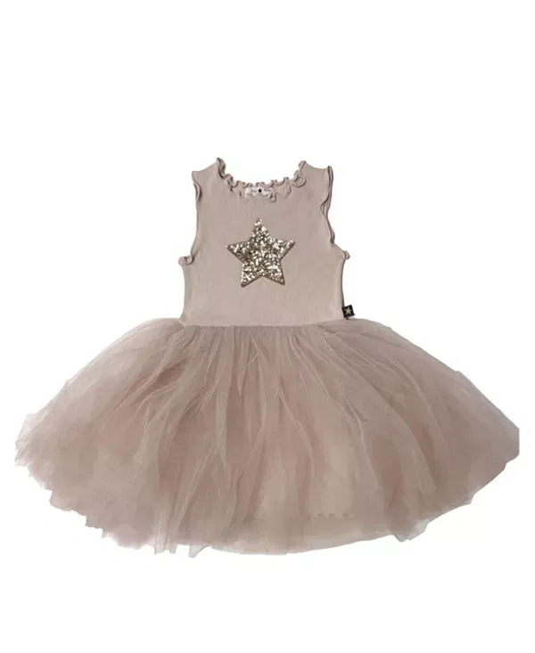 Детское платье для девочек с принтом Star Tutu Dress Petite Hailey, бежевый