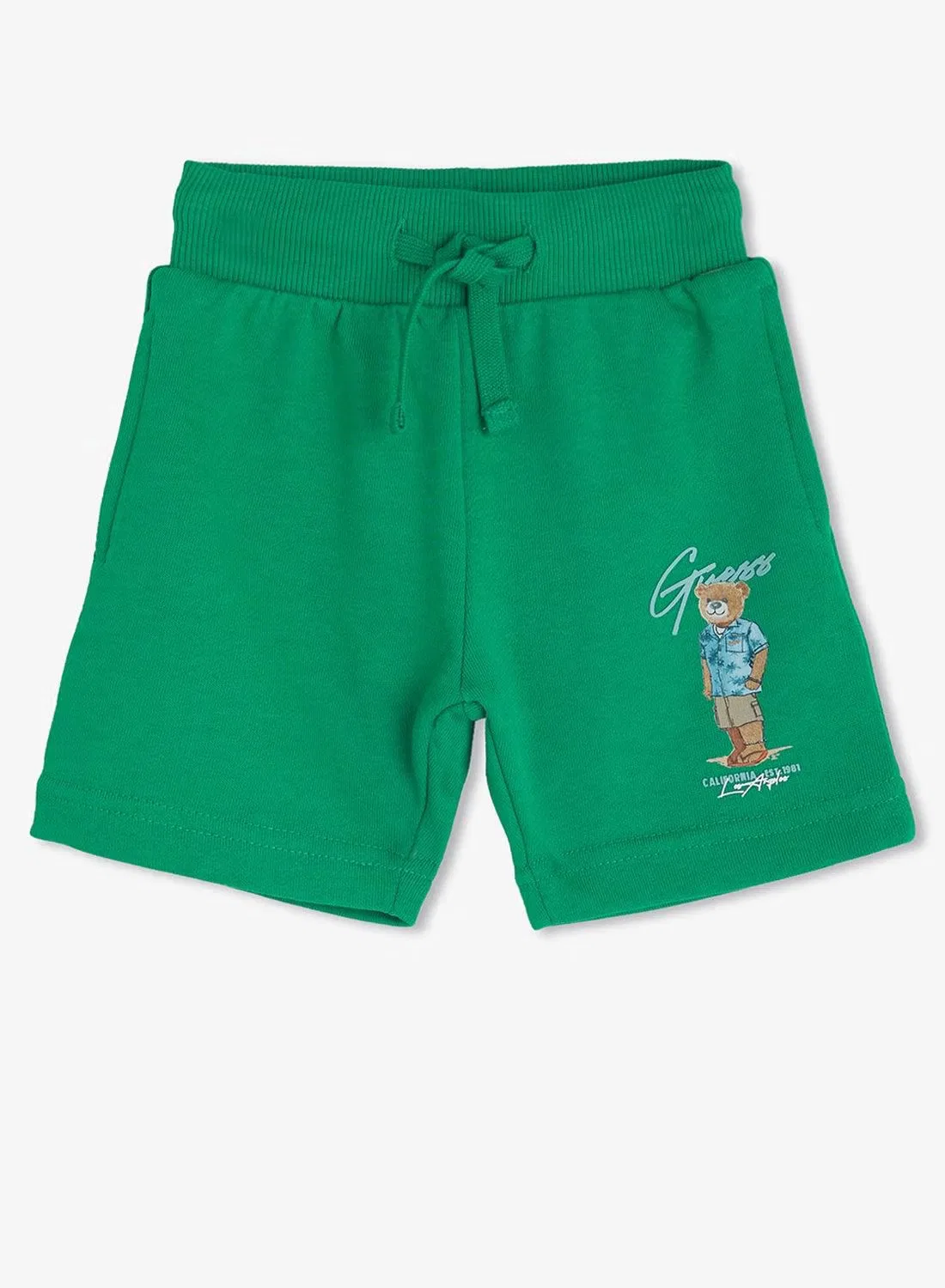 Шорты с принтом Infant Graphic Drawstring Guess, зеленый — фото 3