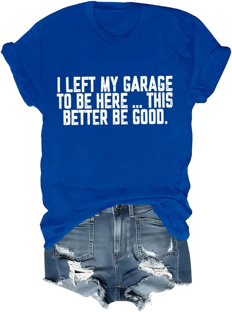 Женская футболка с принтом Letter Print Regular Fit, Sapphire Blue