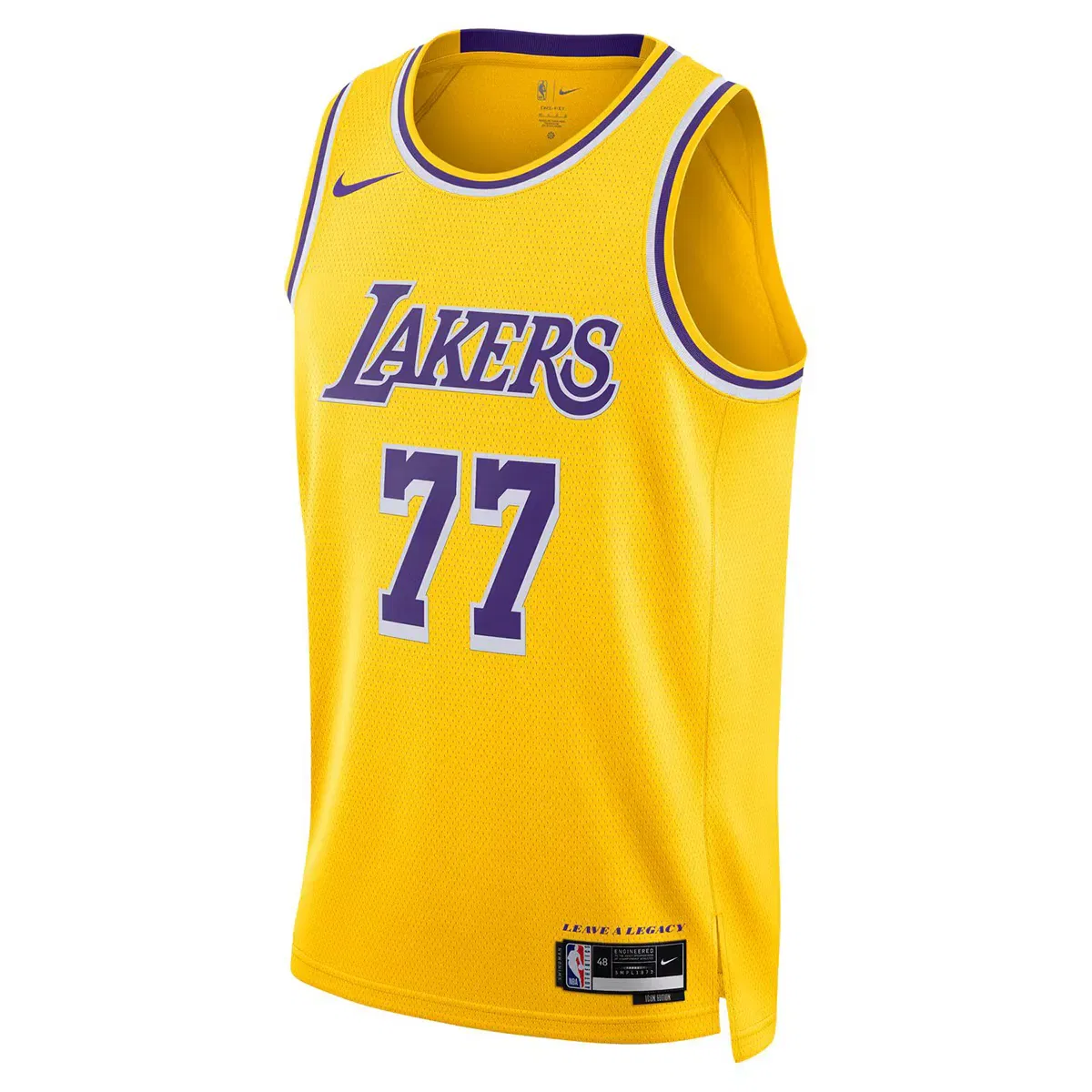 Мужская футболка с принтом Los Angeles Lakers Luka Doncic Nike, Negro