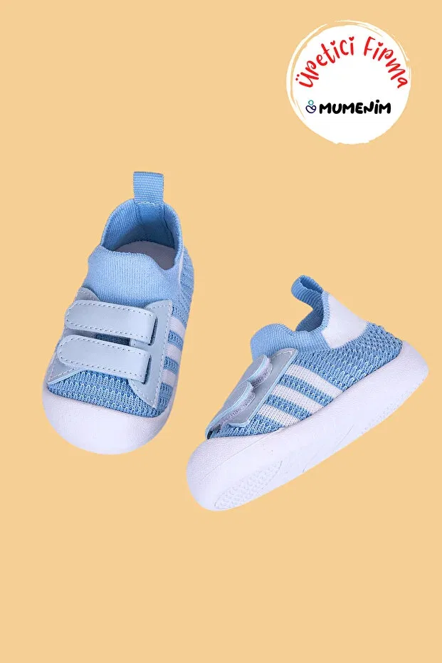 Детские кроссовки для девочек с липучкой Mumenim, Baby Blue