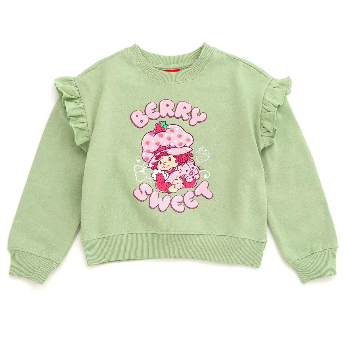 Детский комплект для девочек с принтом Berry Sweet Strawberry Shortcake, Pale Green — фото 2