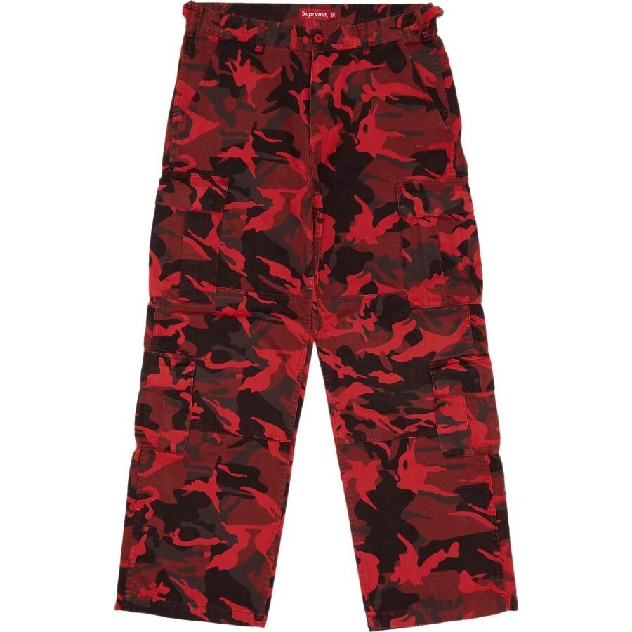 

Брюки Supreme Cargo Red Camo, красный