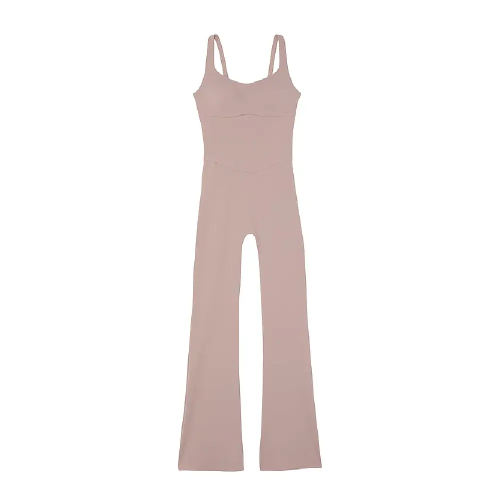 

Комбинезон Victoria's Secret VS Elevate Cross-Back Mesh One-Piece, серо-бежевый
