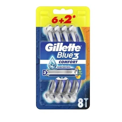 Бритвенные станки одноразовые Gillette Blue 3 Comfort, 8 шт.