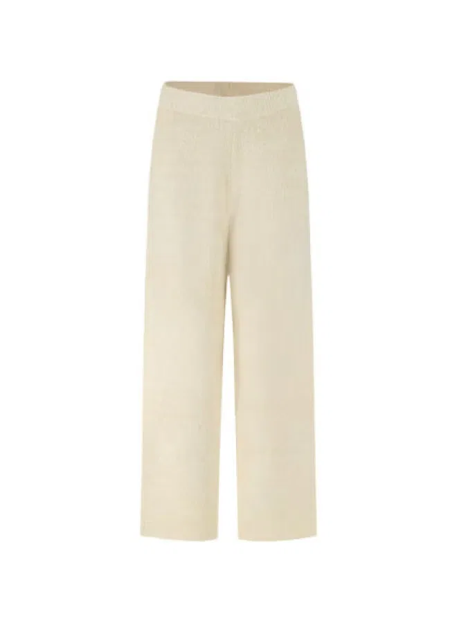 Брюки широкие с легким блеском Zara, белый