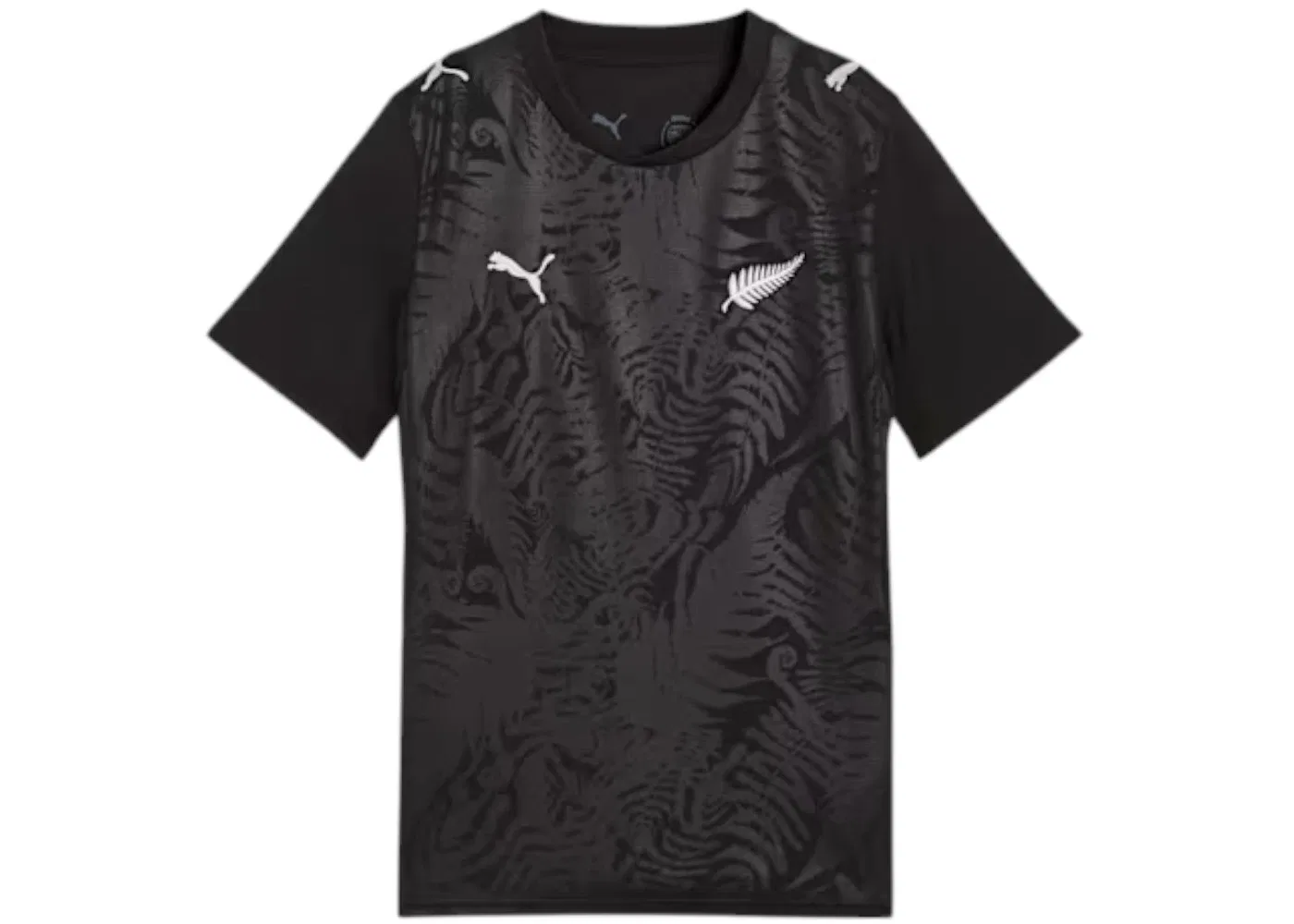 Детская футболка с принтом Puma New Zealand Home Big Kids' Jersey Puma Puma Black/Puma Silver