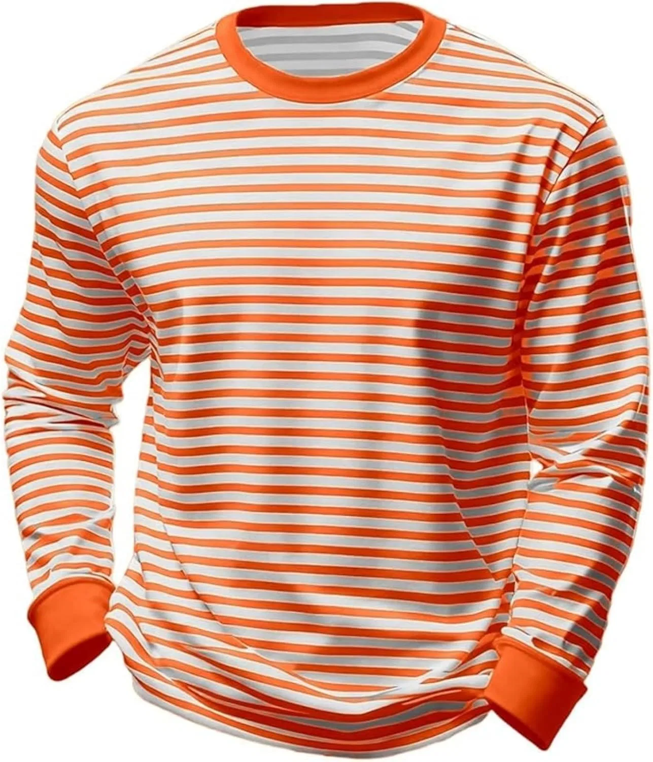 Мужская футболка с цветными полосками Miyaomn, Orange