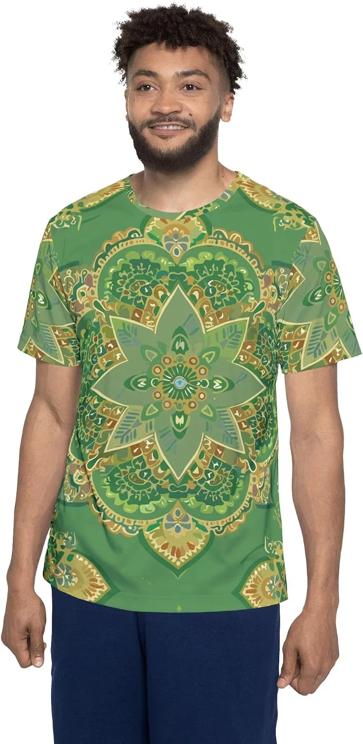 Унисекс футболка с орнаментом Mandala Biankae, Multicolor — фото 4