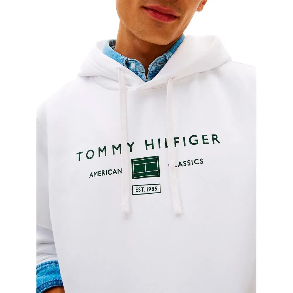 Худи Brand Love Mono Stack Tommy Hilfiger, белый — фото 4