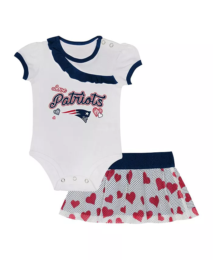 

Комплект боди с юбкой New England Patriots Love My Team для мальчиков и девочек Outerstuff